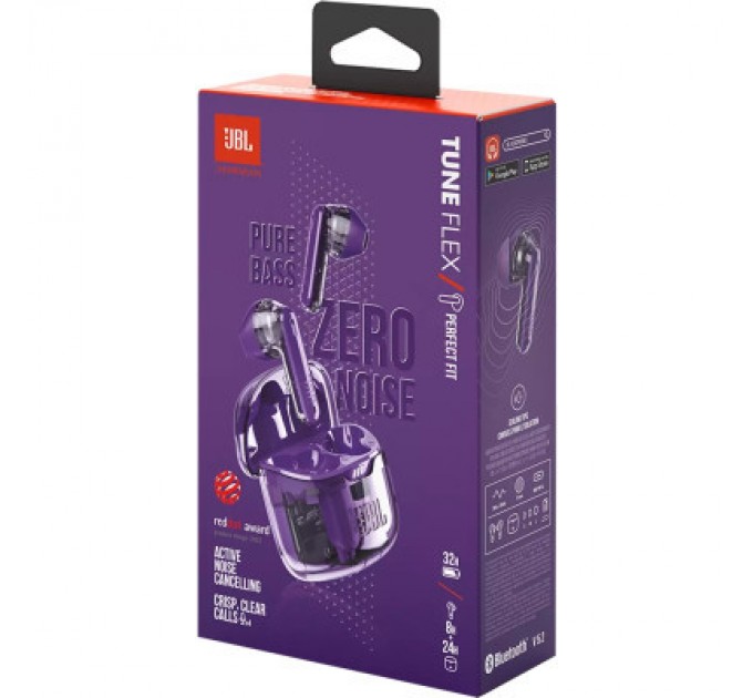 JBL Навушники JBL Tune Flex Ghost Edition Purple (JBLTFLEXGPUR)