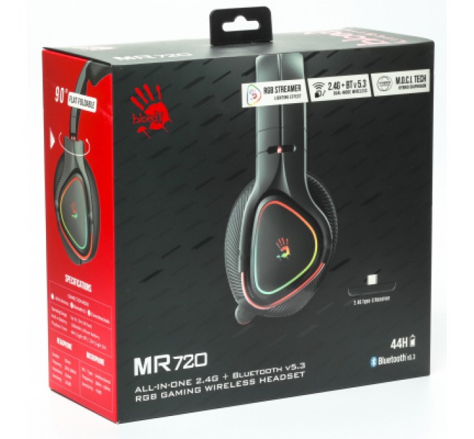 A4Tech Навушники A4Tech Bloody MR720 RGB Black (4711421988872)