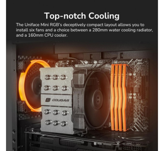 Cougar Корпус Cougar UNIFACE MINI RGB Black