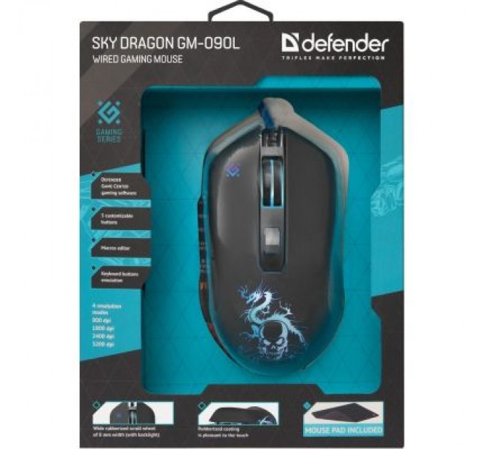 Defender Мишка Defender Sky Dragon GM-090L Black (52090)