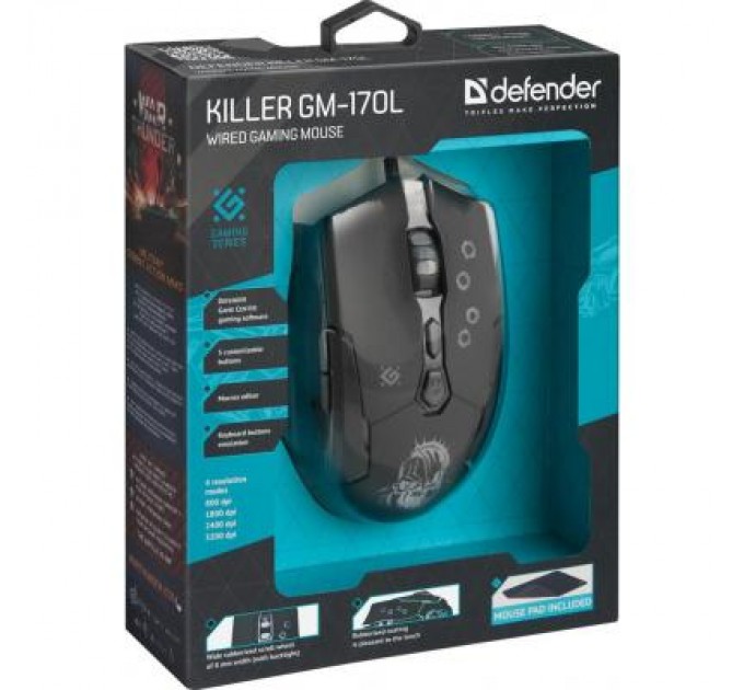 Defender Мишка Defender Killer GM-170L Black (52170)
