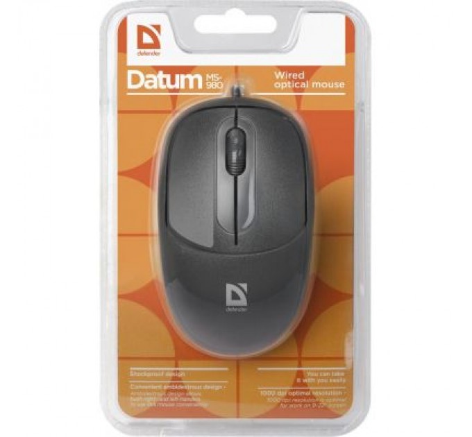 Defender Мишка Defender Datum MS-980 Black (52980)