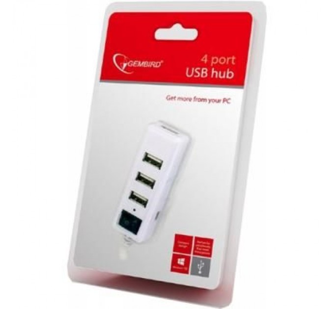 Gembird Концентратор 4 port USB 2.0 Gembird (UHB-U2P4-21)