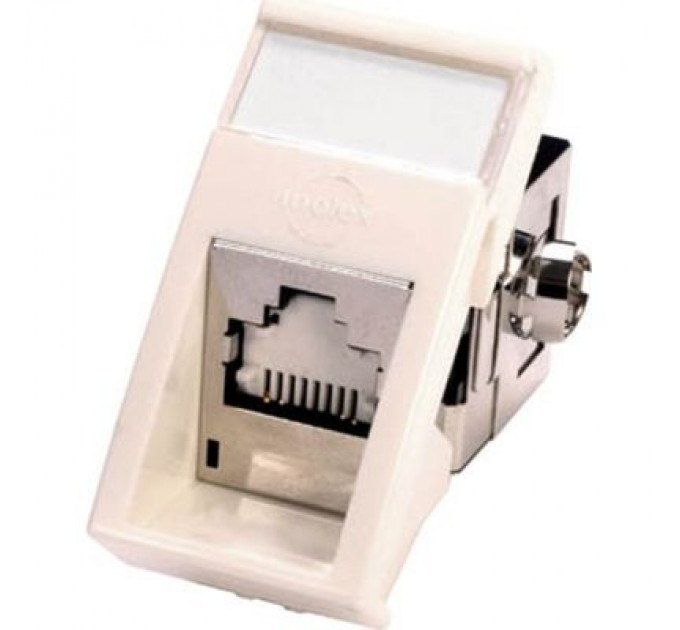 Molex Модуль Keystone RJ45 STP кат. 6, 22.5x45, кутовий, white Molex (MLG-00022-02)