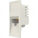Molex Модуль Keystone RJ45 UTP кат. 5е, 25х50, white Molex (17.1B.011.A042P)