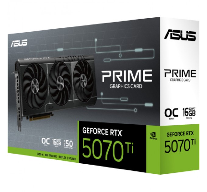 ASUS Відеокарта ASUS GeForce RTX5070 Ti 16GB PRIME OC (PRIME-RTX5070TI-O16G)