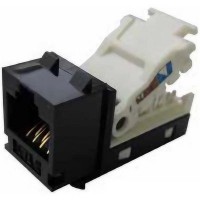 Модуль Keystone RJ45 UTP кат. 6, безінструментальний, black Molex (KSJ-00087-04)