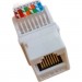 Kingda Модуль Keystone RJ45 UTP кат. 5е, Slim, безінструментальний Kingda (KD-KJ2047UC5E)