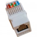 Kingda Модуль Keystone RJ45 UTP кат. 6, Slim, безінструментальний Kingda (KD-KJ2047UC6)