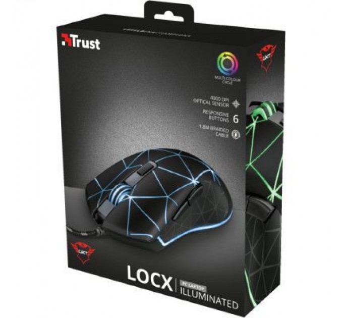 Trust Мишка Trust GXT 133 Locx Black (22988)