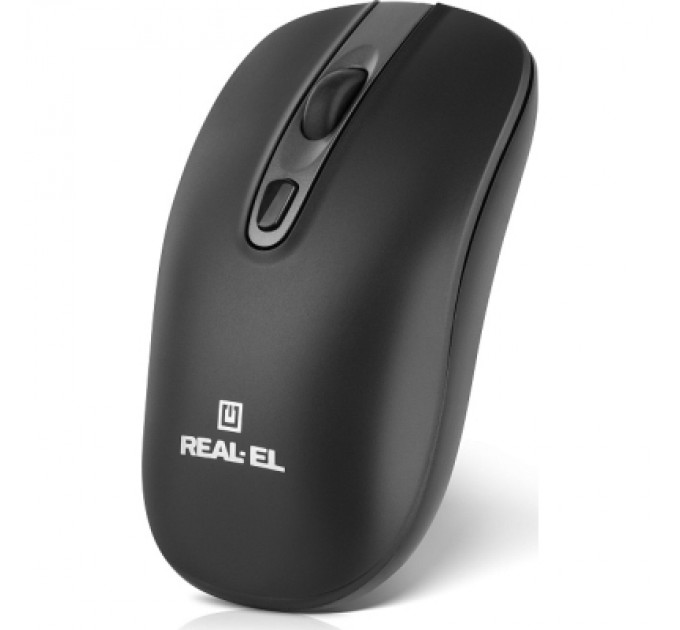 REAL-EL Мишка REAL-EL RM-350W Wireless Black/Gray (EL123200043)
