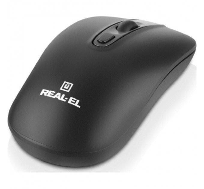 REAL-EL Мишка REAL-EL RM-350W Wireless Black/Gray (EL123200043)
