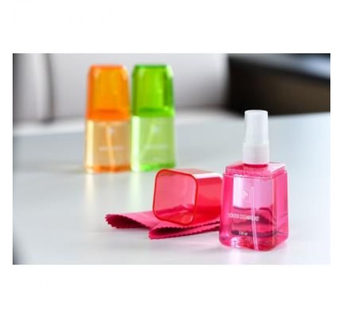 2E Спрей для очищення 2E 100ml Liquid для LED/LCD +Microfibre Red LUX CLEAN (2E-SKTR100LRD)