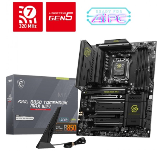 MSI Материнська плата MSI MAG B850 TOMAHAWK MAX WIFI