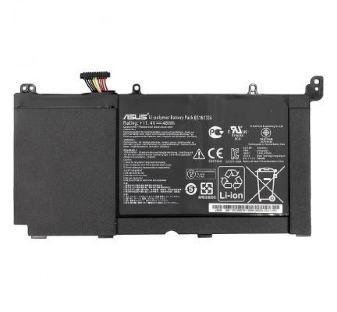 PowerPlant Акумулятор до ноутбука PowerPlant ASUS VivoBook S551L (A42-S551) 11.4V 4400mAh (NB430765)