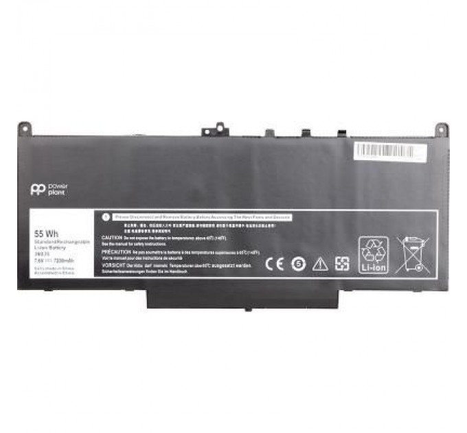 PowerPlant Акумулятор до ноутбука DELL Latitude E7270 (J60J5) 7.6V 7200mAh PowerPlant (NB441143)