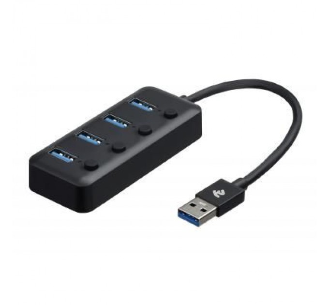2E Концентратор 2E USB 2.0 to 4*USB3.0, with switch, 0.25 м (2E-W1405)