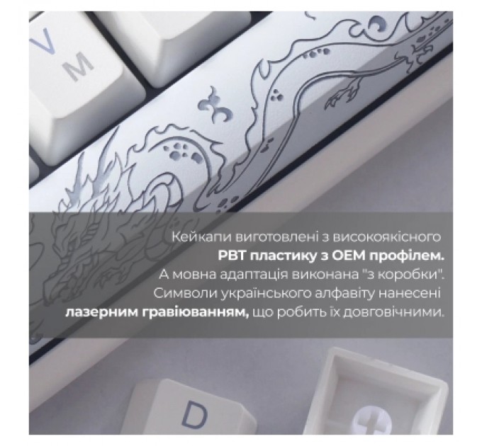 Ducky Клавіатура Ducky One 3 Cherry MX Speed Silver RGB UA USB White (DKON2108ST-PUAPXPWWWSC1)