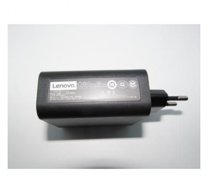 Lenovo Блок живлення до ноутбуку Lenovo 65W 20V, 3.25A / 5V, 2A разъем bevel USB (косой) wall mount (ADL65WDA / A40248)