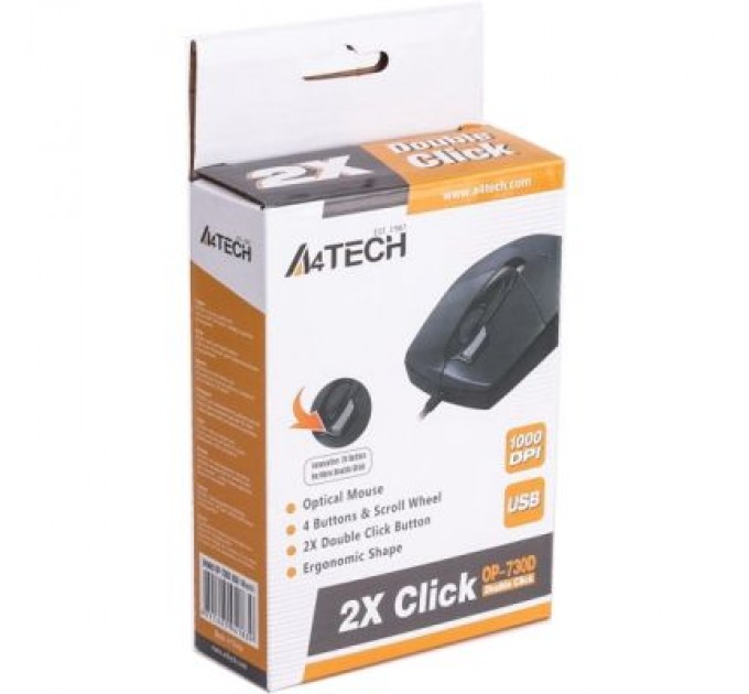 A4Tech Мишка A4Tech OP-730D Black