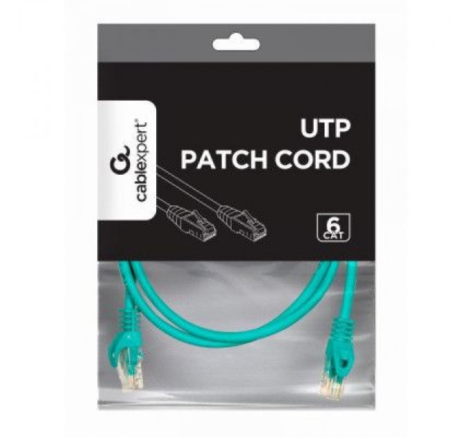 Cablexpert Патч-корд 1.5м UTP cat 6 CCA green Cablexpert (PP6U-1.5M/G)