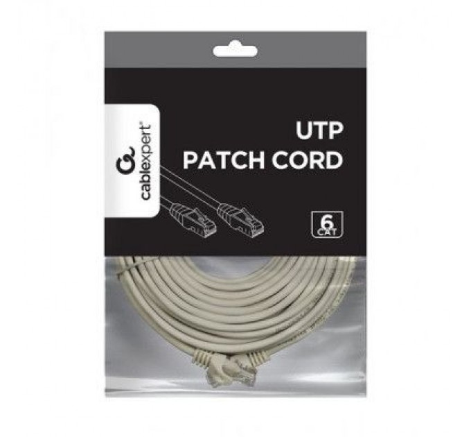 Cablexpert Патч-корд 15м UTP cat 6 CCA gray Cablexpert (PP6U-15M)