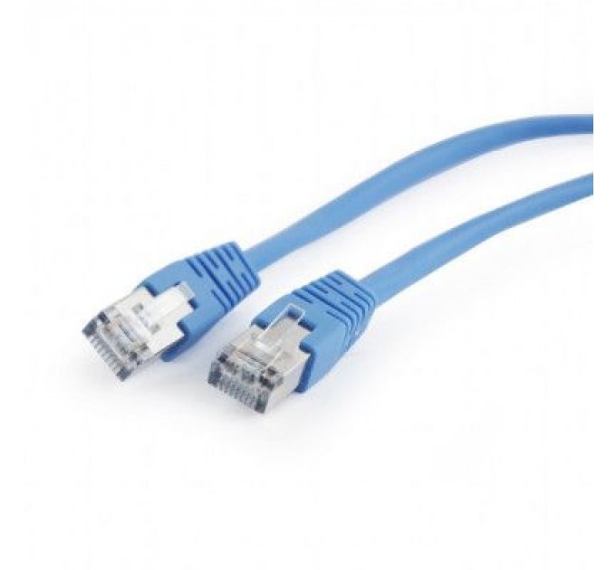 Cablexpert Патч-корд 0.5м FTP cat 5е CCA blue Cablexpert (PP22-0.5M/B)