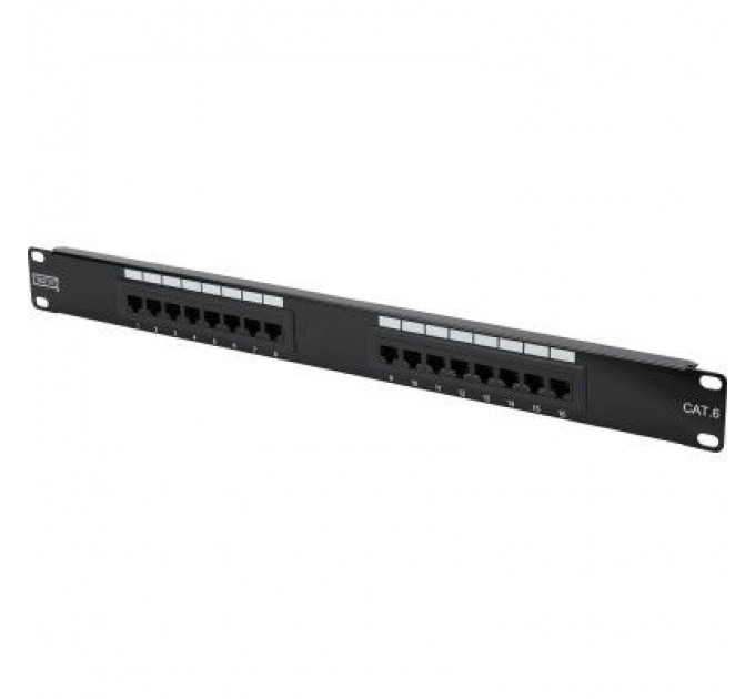 Digitus Патч-панель 19" 16хRJ-45 UTP 1U cat. 6 Class E Digitus (DN-91616U)