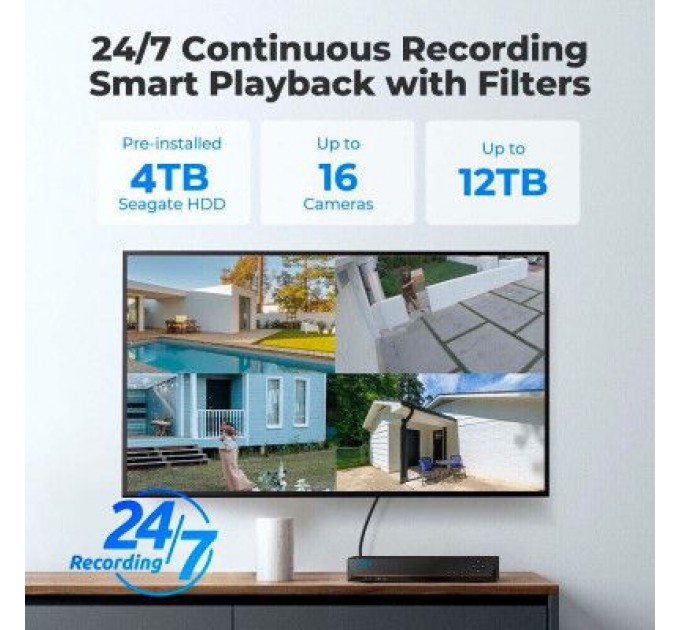 Reolink Реєстратор для відеоспостереження Reolink RLN16-410