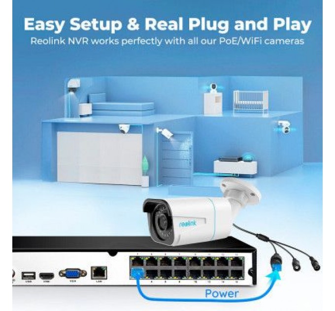 Reolink Реєстратор для відеоспостереження Reolink RLN16-410