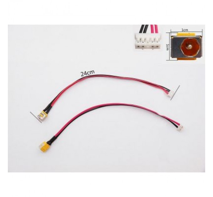 Универсальный Роз'єм живлення ноутбука з кабелем для Acer PJ047Y-55 (5.5mm x 1.7mm), 5(4)-pin, 23 с Универсальный (A49045)