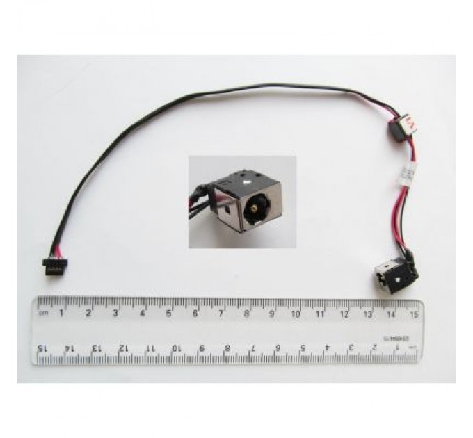 Универсальный Роз'єм живлення ноутбука з кабелем для Acer PJ134 (5.5mm x 1.7mm), 4-pin, 23 см Универсальный (A49031)