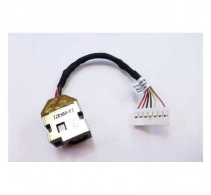 Универсальный Роз'єм живлення ноутбука з кабелем для HP PJ257 (7.4mm x 5.0mm + center pin), 7-pin, Универсальный (A49050)