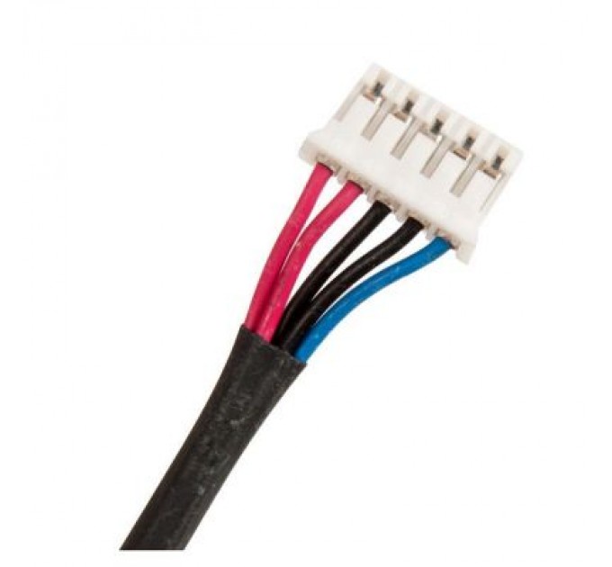 Универсальный Роз'єм живлення ноутбука з кабелем для Lenovo PJ585 (прямоугольный + center pin), 5-p Универсальный (A49071)