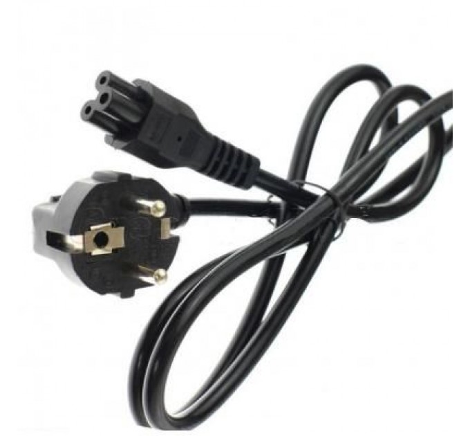 Универсальный Кабель блоку живлення Универсальный 3-контактний (міккімаус),гніздовий роз`єм С5,чорний (A40199)