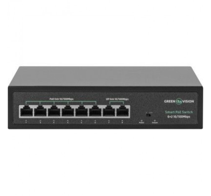 Greenvision Комутатор мережевий Greenvision GV-015-D-06+2P