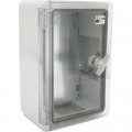 ADAL PANO Шафа настінна ADAL PANO 300х200х130, з прозор. двецятами, IP65, Бокс ударостійкий, ABS пластик (111515)
