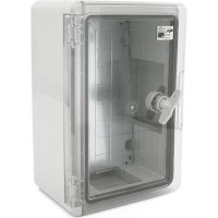 Шафа настінна ADAL PANO 300х200х130, з прозор. двецятами, IP65, Бокс ударостійкий, ABS пластик (111515)