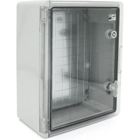 Шафа настінна ADAL PANO 400х300х170, з прозор. двецятами, IP65, Бокс ударостійкий, ABS пластик (111517)