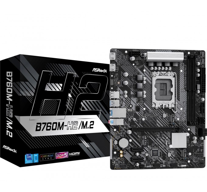 ASRock Материнская плата ASRock B760M-H2/M.2 Socket 1700
