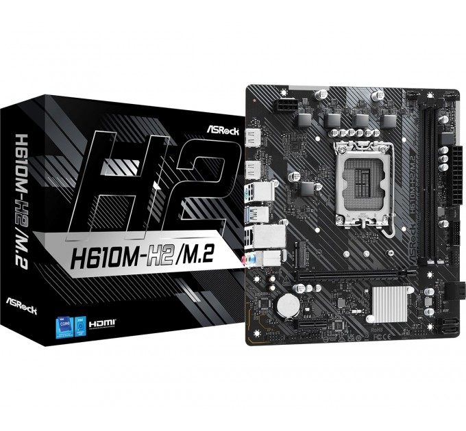 ASRock Материнская плата ASRock H610M-H2/M.2 Socket 1700