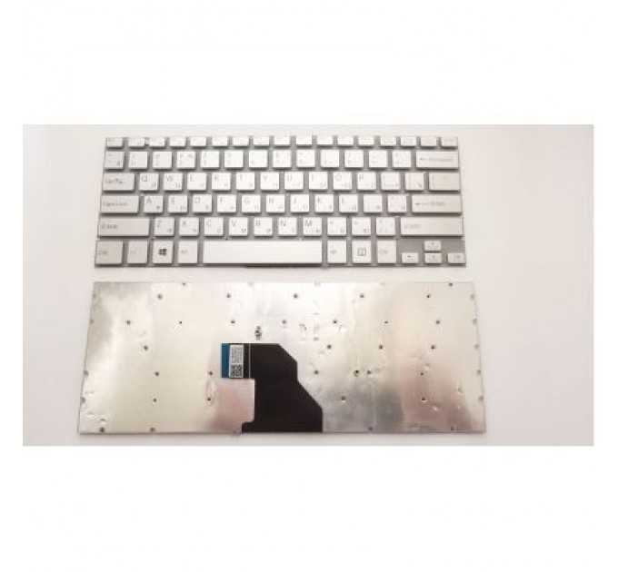 Sony Клавіатура ноутбука Sony SVF14 (Fit 14 Series) серебро без рамки RU (A43790)