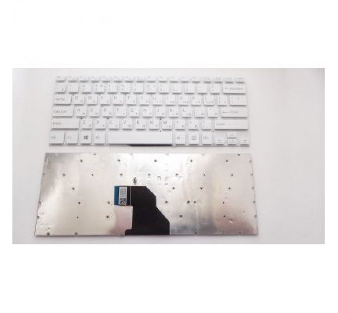 Sony Клавіатура ноутбука Sony SVF14 (Fit 14 Series) белая без рамки RU (A43788)