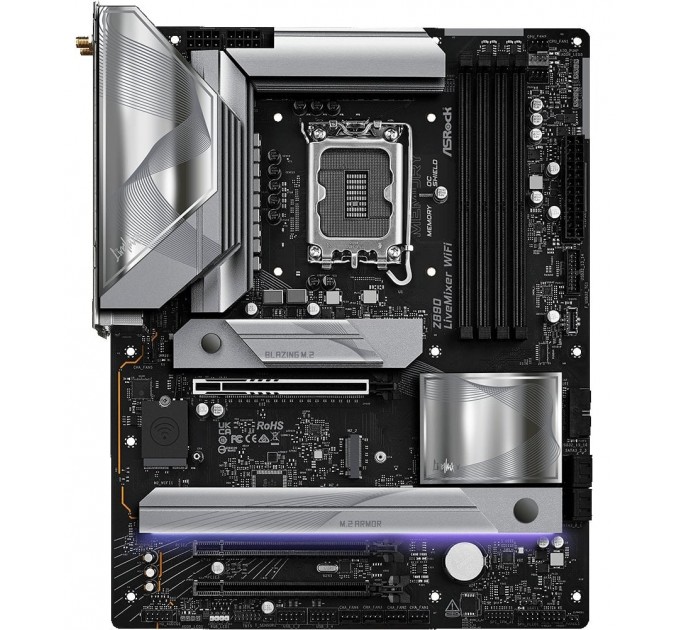 ASRock Материнская плата ASRock Z890 LiveMixer WiFi Socket 1851