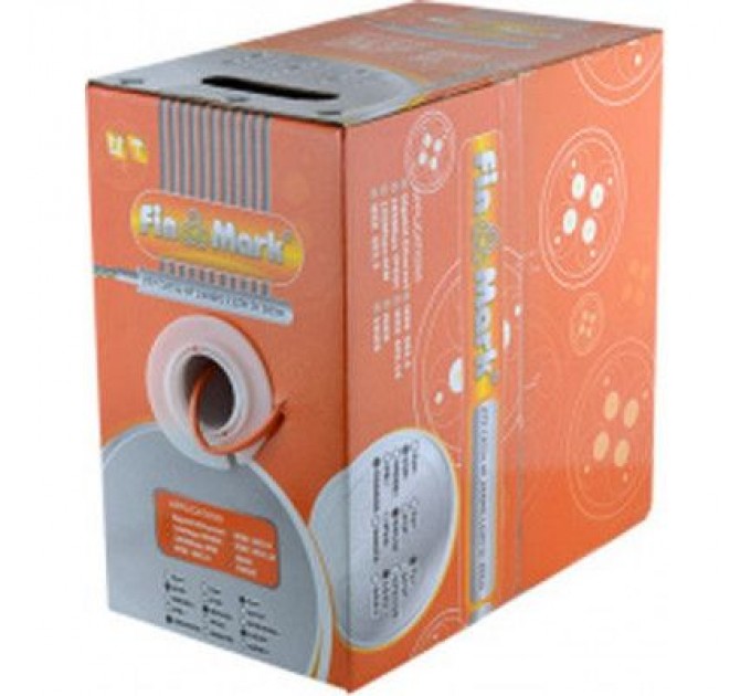 FinMark Кабель мережевий FinMark UTP 305м CAT5e 4P 24AWG LSZH Or Pull Box (259398)