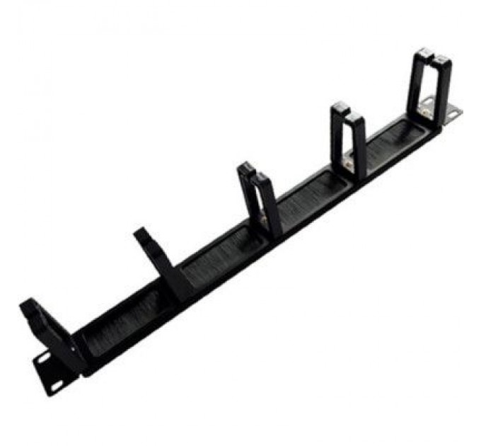 Voltronic Кабельний організатор 19" 1U 5 кілець, корпус метал+пластик Voltronic (20025)