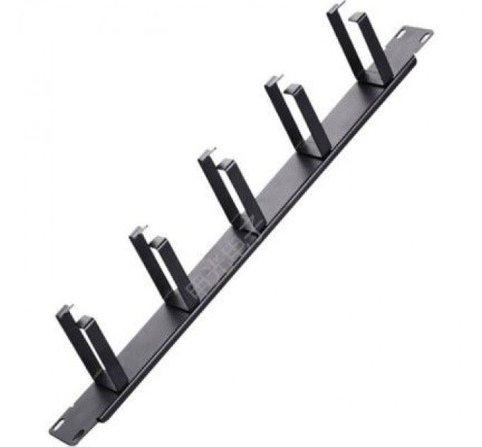 Voltronic Кабельний організатор 19" 1U 5 кілець, корпус метал+пластик Voltronic (20027 / SG-CM003)