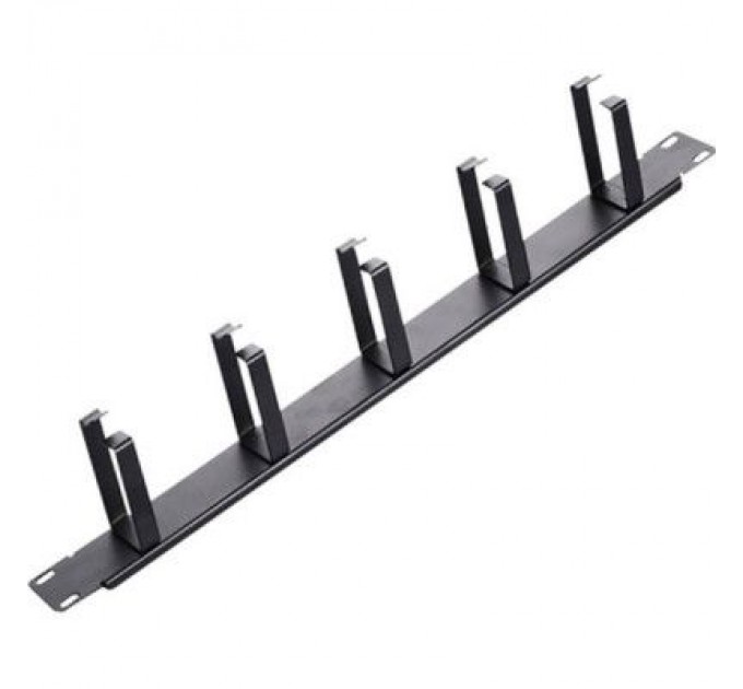 Voltronic Кабельний організатор 19" 1U 5 кілець, корпус метал Voltronic (20024)
