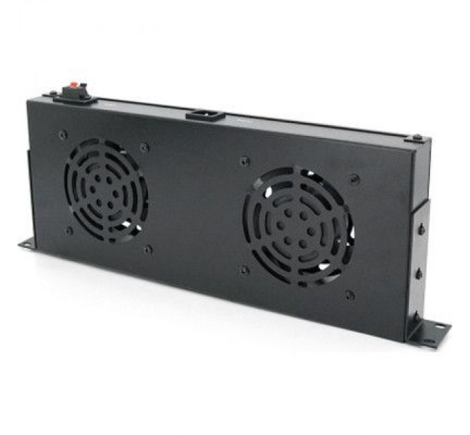 Merlion Вентиляторний модуль 2 вент. з термостатом, 19" 1U Merlion (31227 / JG-02)