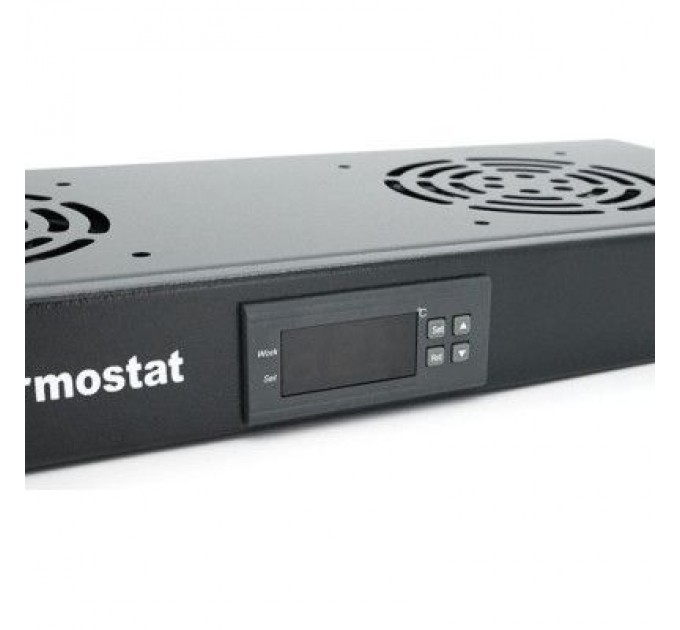 Merlion Вентиляторний модуль 2 вент. з термостатом, 19" 1U Merlion (31227 / JG-02)